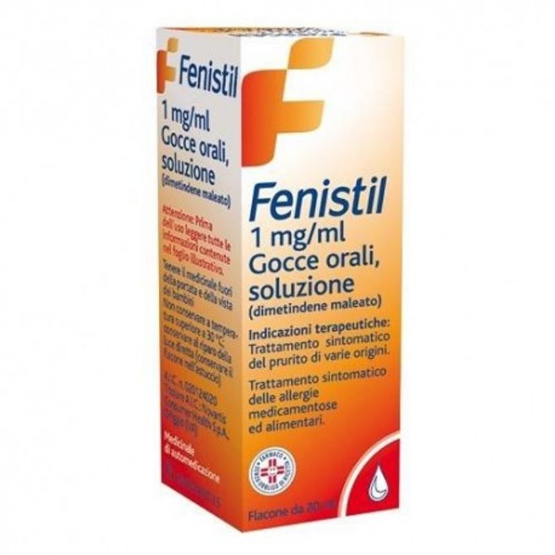 Fenistil Gocce 1 Mg/ml Antistaminico Per Prurito E Allergie Causate Da Medicianali E Alimenti 20 ml-1
