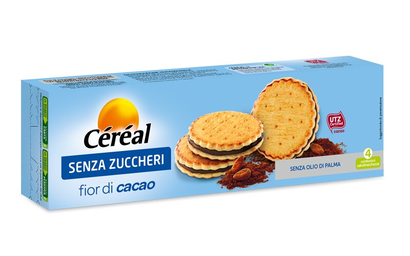 Cereal Biscotti Fior Di Cacao Senza Zuccheri 196g-2