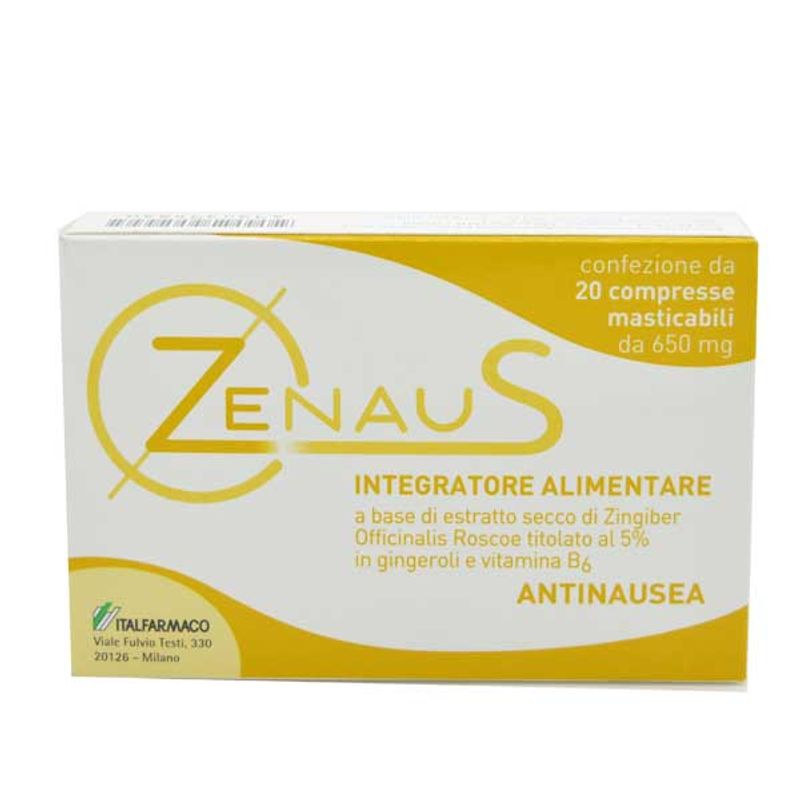 Zenaus antinausea 20 compresse masticabili da 650mg-1