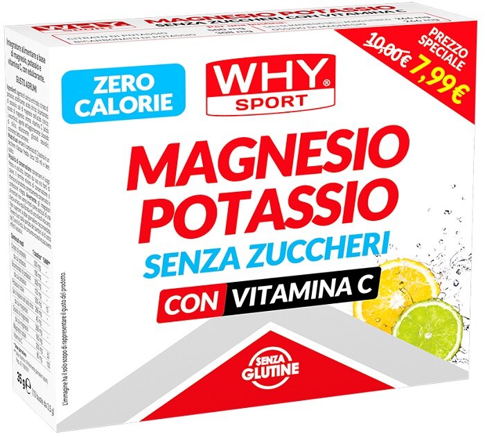 Why Sport Magnesio e Potassio Zero Calorie con Vitamina C gusto agrumi 10 buste-2