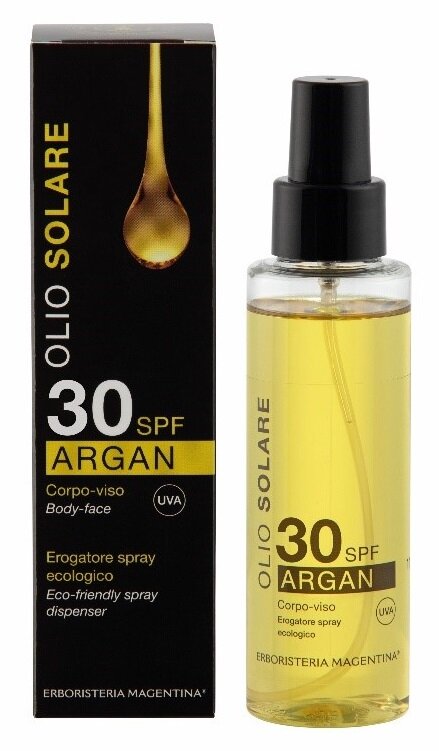 Erboristeria Magentina Olio Solare Argan SPF30 viso e corpo 100ml-1