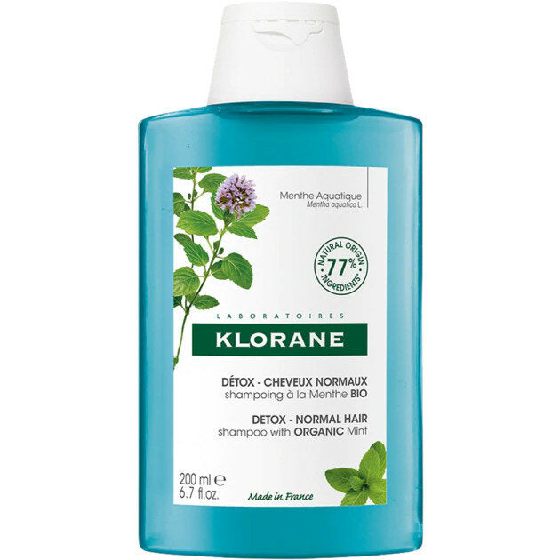 Klorane Shampoo alla Menta Acquatica BIO detox anti-inquinamento 200ml-6