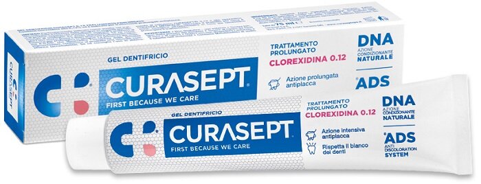 Curasept Gel Dentifricio Clorexidina 0.12 Trattamento anti placca 75ml-2