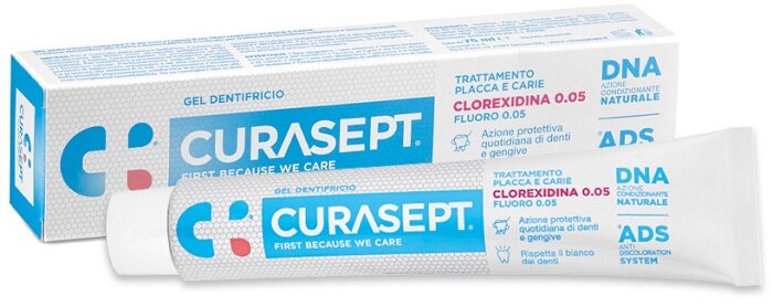 Curasept gel dentifricio trattamento placca e carie 75ml-2