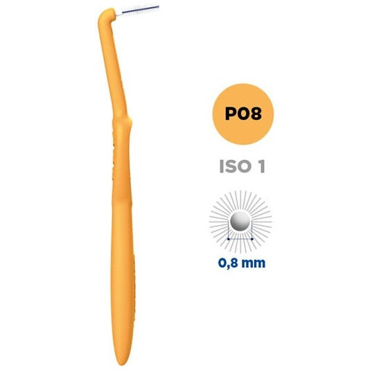 Curasept Proxi Prevention scovolino con testina angolata 08mm arancione 5 pezzi-1