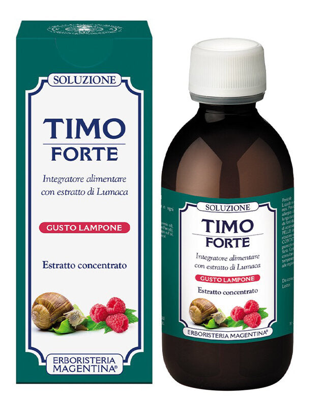 Erboristeria Magentina Timo Forte Soluzione con estratto di Lumaca gusto lampone 150ml-2