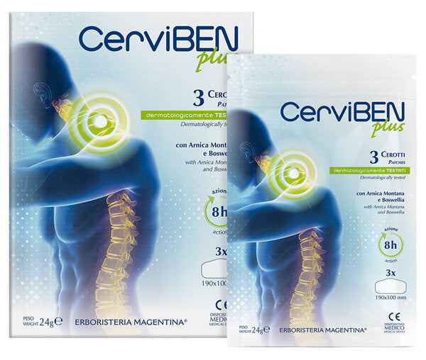 Cerviben Plus Cerotti con Arnica Montana e Boswelia 3 Pezzi-2