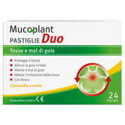 Dr. Theiss Mucoplant Pastiglie Duo per la tosse e mal di gola 24 pastiglie gusto camomilla e miele-2