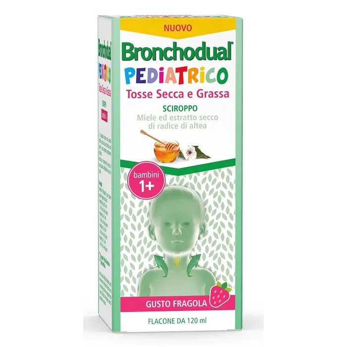 Bronchodual Pediatrico Sciroppo Tosse Secca e Grassa gusto Fragola 120ml-2