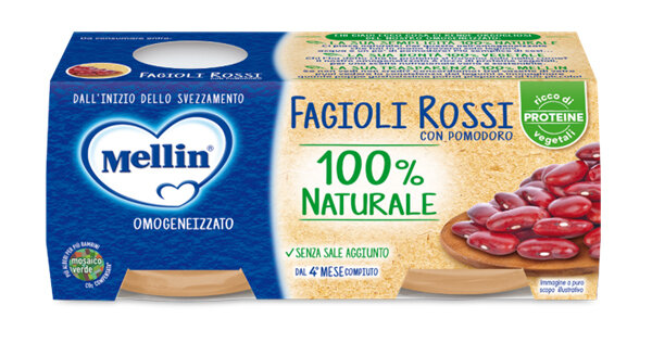 Mellin Omogeneizzato Fagioli Rossi 2X80g-2