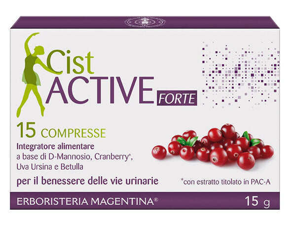 Cist Active Forte per il benessere delle vie urinarie 15 compresse-2