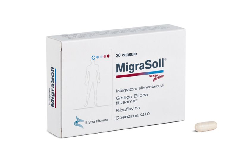 Migrasoll Capsule senza glutine emicrania 30 capsule-1