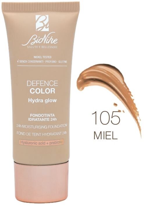 Bionike Defence Color Hydra Glow fondotinta idratante 24h n.105 Miel 30ml-2