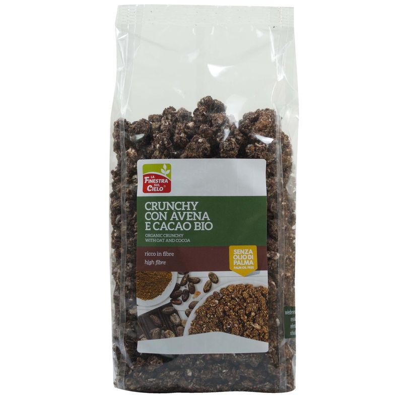 Crunchy con avena e cacao Bio 375g-1