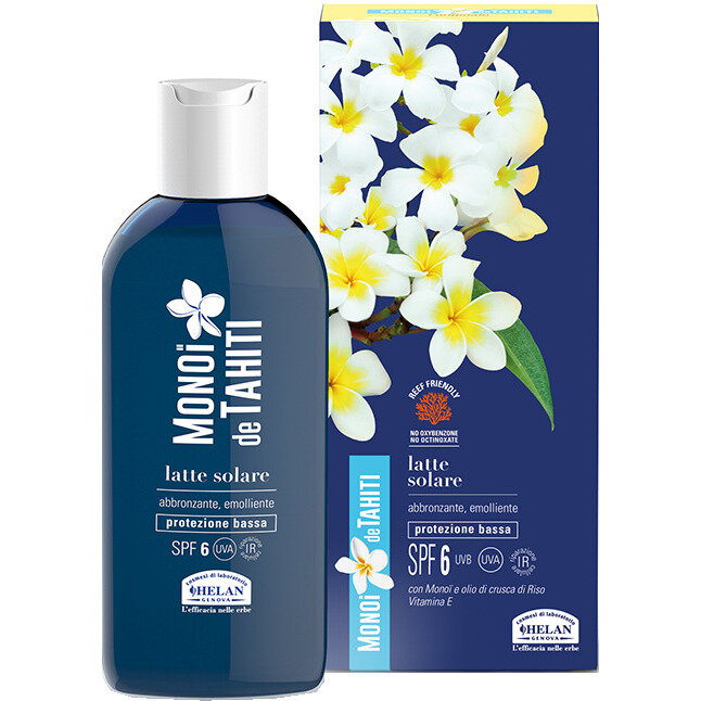 Helan Monoi Latte Solare Abbronzante/Emolliente SPF6 200ml-2