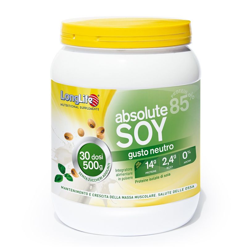 Longlife Absolute Soy Integratore di proteine di soia 500g-0
