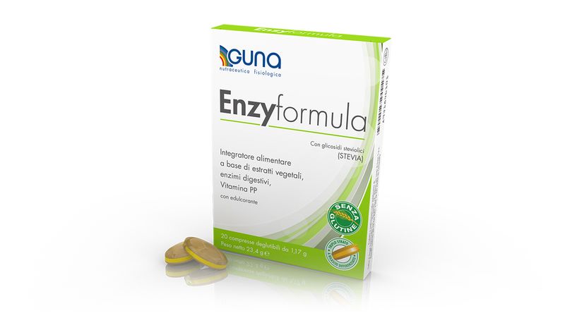 Guna Enzyformula funzione digestiva 20 compresse deglutibili-0