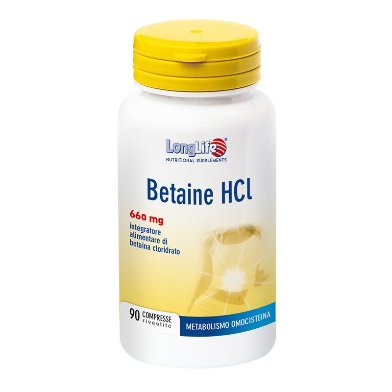 Longlife Betaine HCL benessere digestivo 90 compresse-0