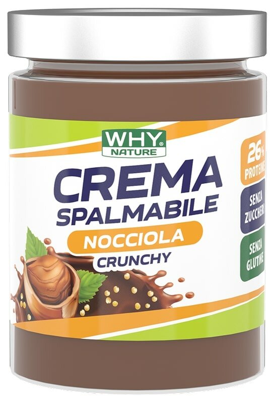 Why Nature Crema Spalmabile Nocciola Crunchy 300g-1