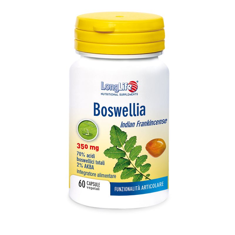 Longlife Boswellia per il benessere della funzionalità articolare 60 capsule vegetali-0