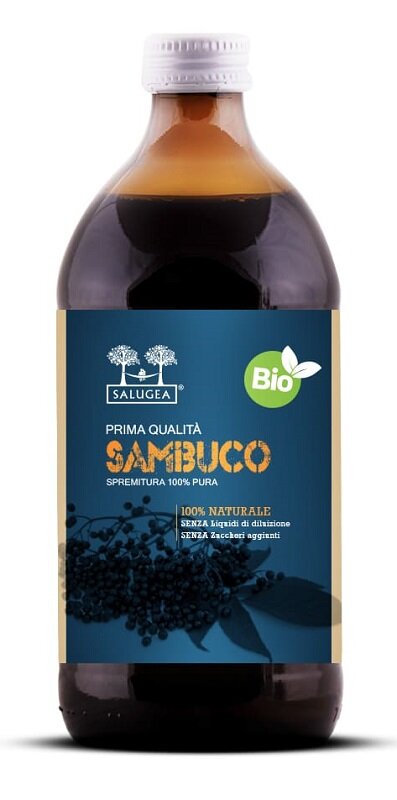 Salugea Succo di Sambuco Bio per il benessere delle vie respiratorie 500ml-2