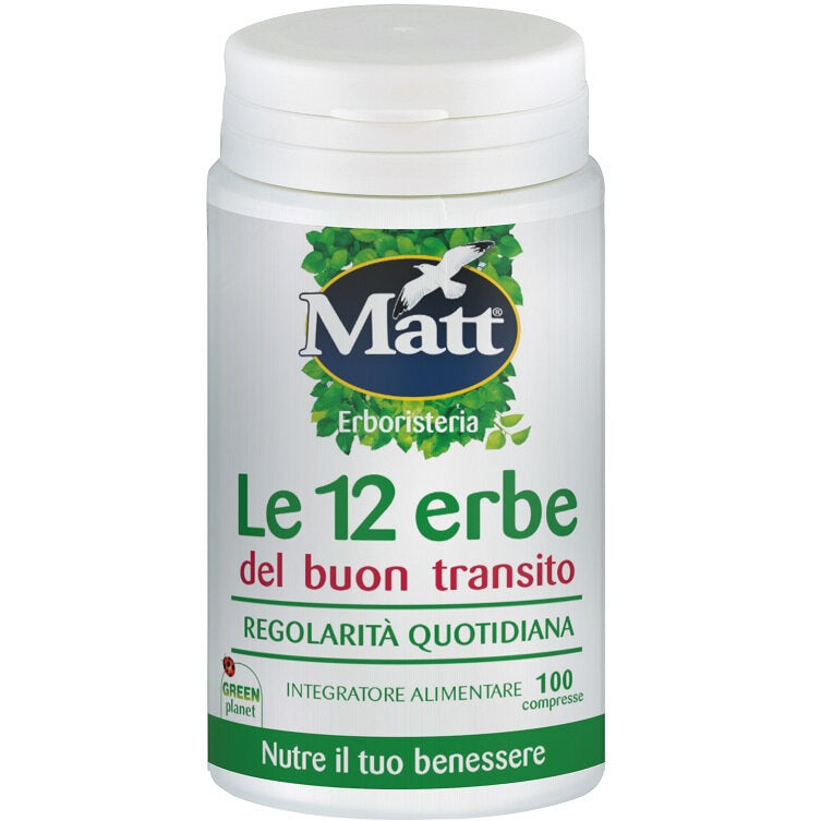 Matt Le 12 Erbe per il benessere del transito intestinale 100 compresse-2