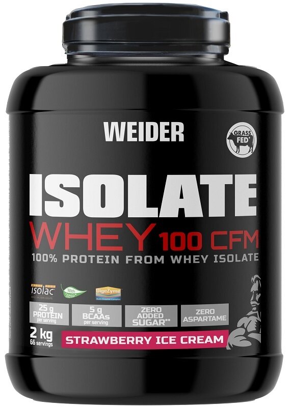 Weider Isolate Whey 100cfm Strawberry Ice Cream 2Kg-1