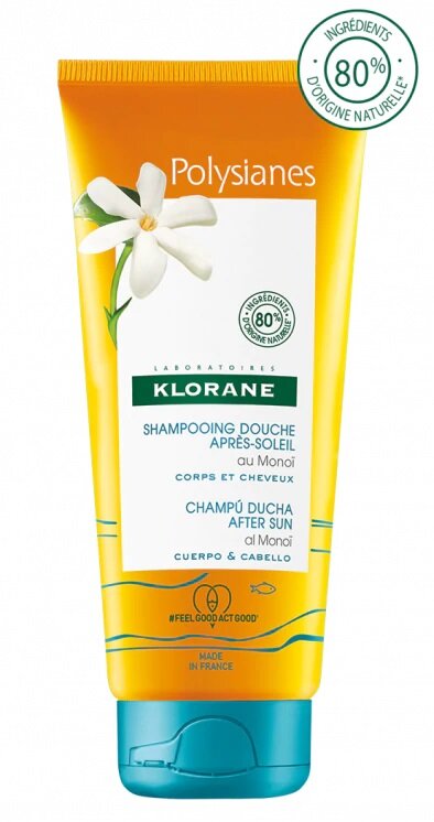 Klorane Shampoo Doccia Doposole ai Monoi Corpo e Capelli 200ml-4
