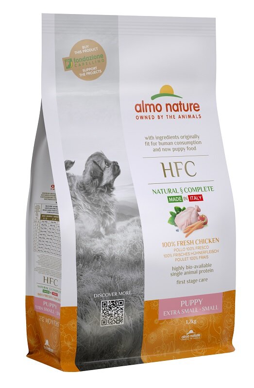 Almo Nature HFC Puppy  Crocchette Pollo Cani Cuccioli Taglia Mini E Piccola Sacco 1,2kg-2