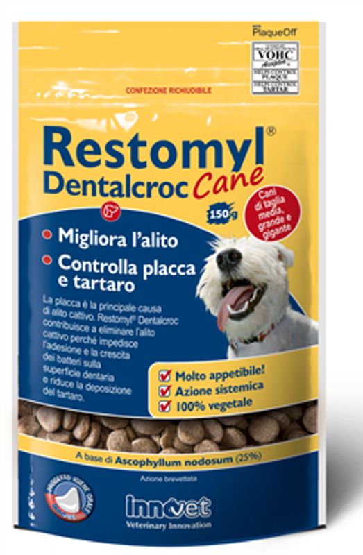 Innovet Restomyl DentalCroc prevenzione placca tartaro alitosi Cani di taglia media, grande e gigant-1