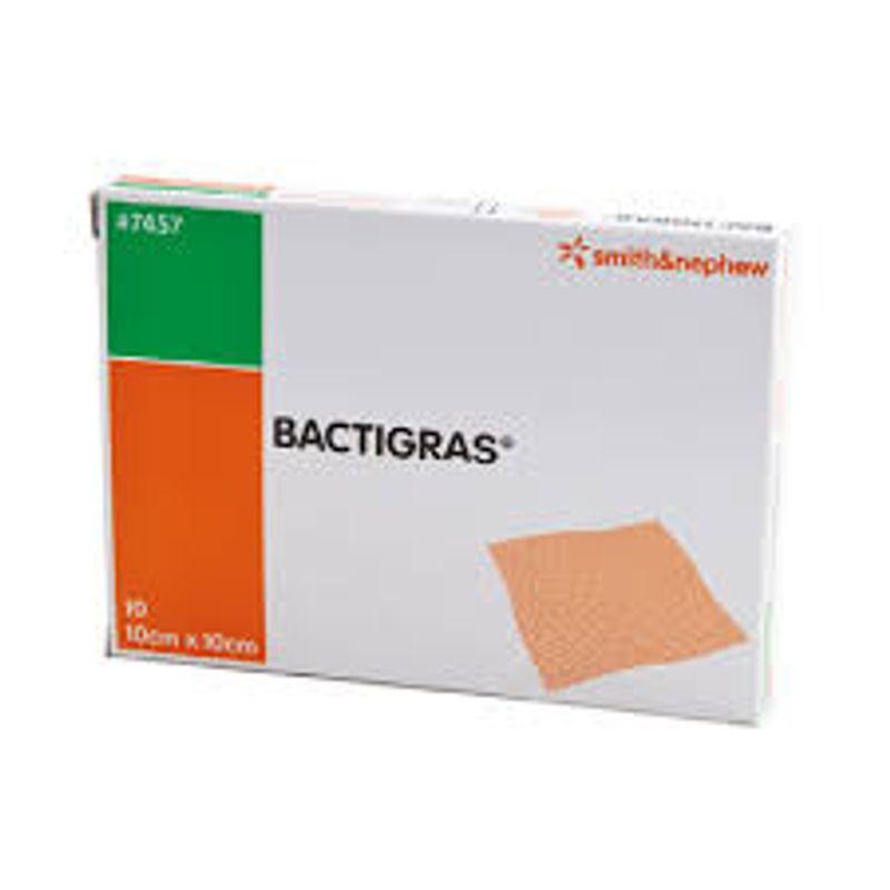 Bactigras garze grasse 10cm x 10cm-1