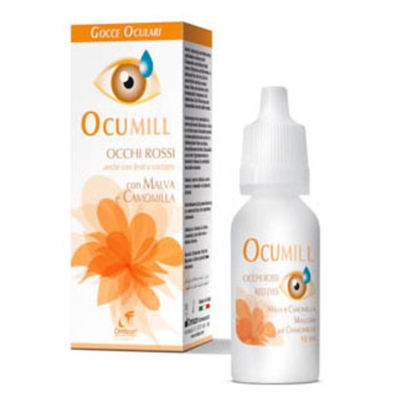 Omisan Ocumill idratazione e lubrificazione occhi camomilla e malva collirio 15ml-1