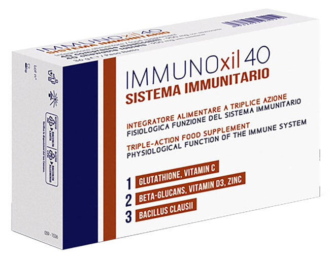 Immunoxil 40 per il sistema immunitario 40 compresse masticabili gusto arancia e miele-1