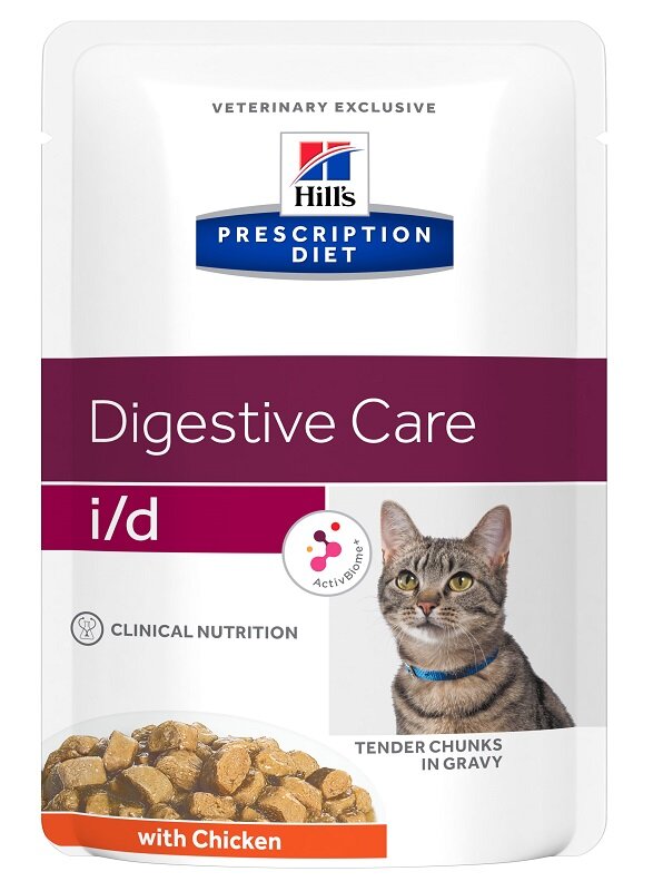 Hill's Prescription Diet I/D Digestive Care Bocconcini Di Pollo Per Gatti Bustina 85g-2