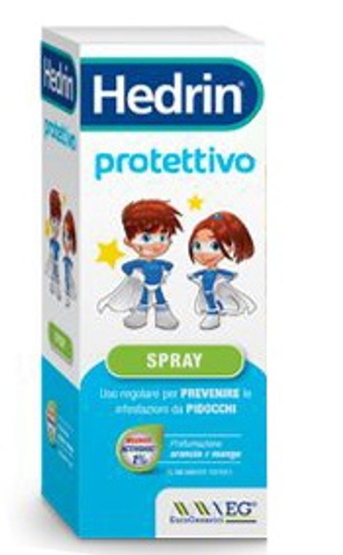 Hedrin Protettivo Spray pidocchi profumazione arancia e mango 200ml-1