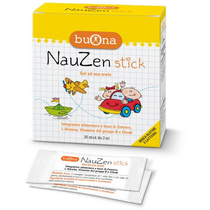 Buona Nauzen Stick integratore alimentare bimbi utile per la funzione digestiva antinausea 20 stick-2