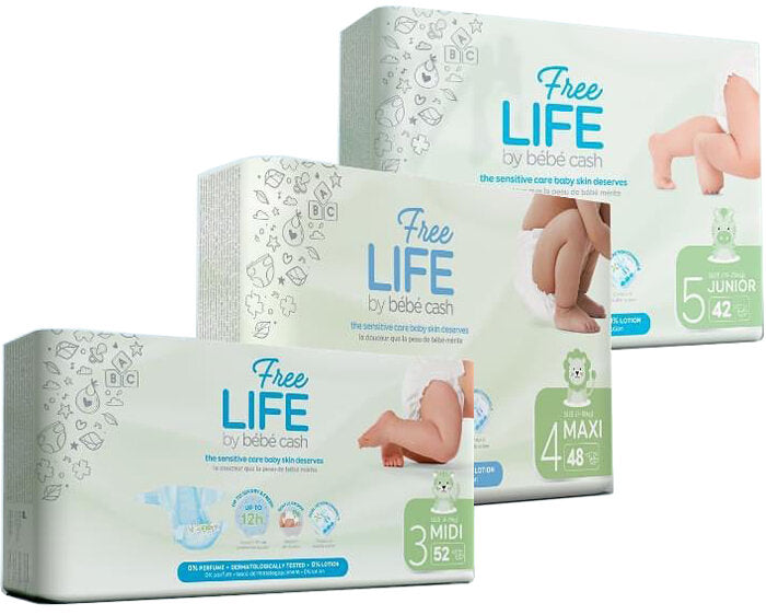 Pannolini Freelife BebeCash Midi Taglia 3 52 Pezzi 4-9kg-2
