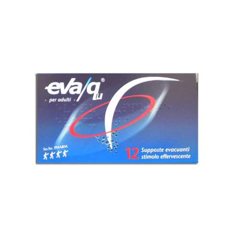Eva qu 12 supposte evacuanti stimolo effervescente per adulti-1