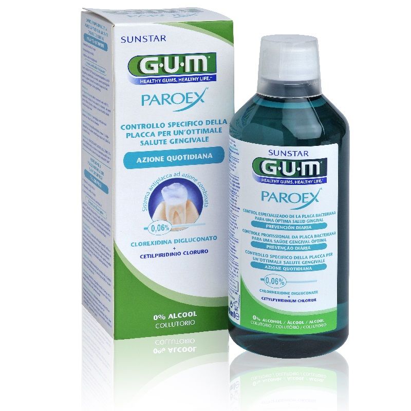 Gum Paroex Collutorio con Clorexidina e CPC Azione quotidiana 500ml-1