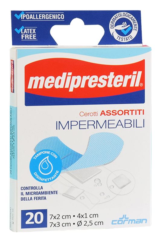 MediPresteril cerotti assortiti impermeabili  20 pz 4 formati-1