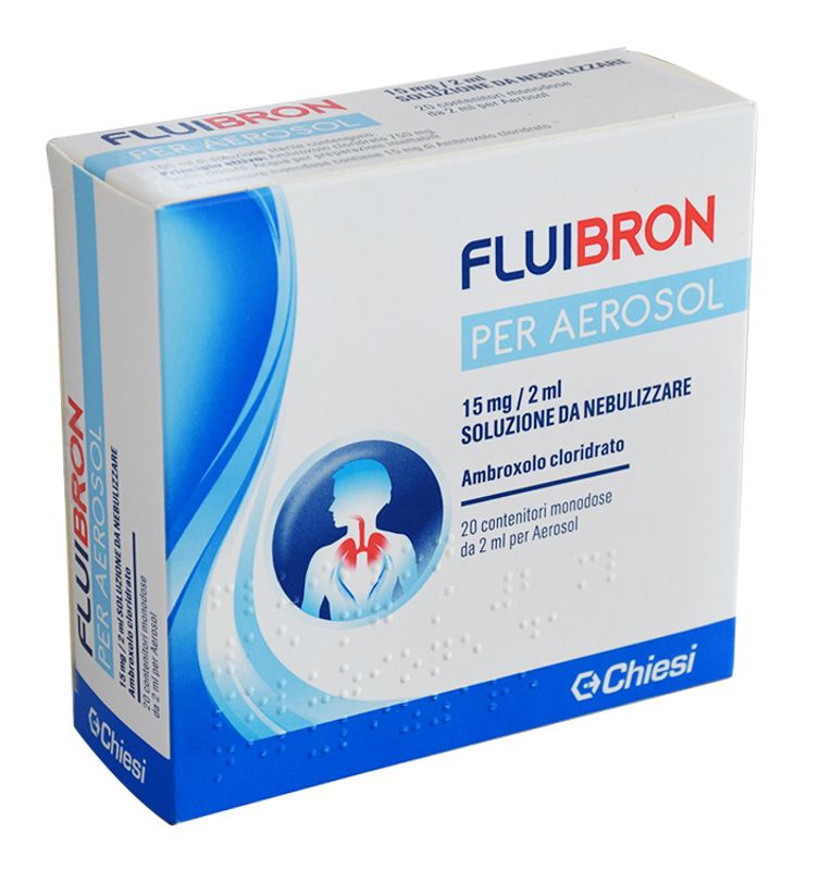 FLUIBRON per Aerosol 15 mg/2 ml soluzione da nebulizzare 20 contenitori monodose da 2 ml-1