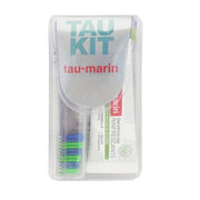 Tau-Marin Tau Kit spazzolino e dentifricio setole verdi e blu 20ml-1