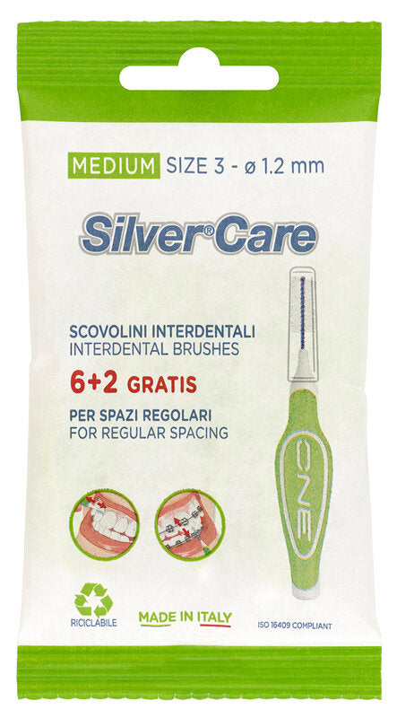 Silver Care Medium Size 3 scovolino interdentale 8 pezzi-2