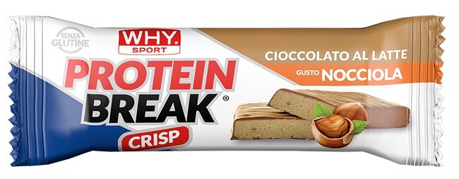 Why Sport Protein Break Crisp Barretta Cioccolato Al Latte E Nocciola 30g-1