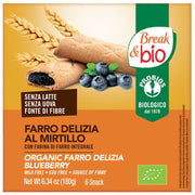 Probios Break&Bio Farro Delizia al mirtillo merendina-biscotto 180g-1