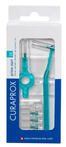 Curaprox Prime Start 06 Set 5 scovolini interdentali 2.2 mm + 1 maniglia UHS 409 + 1 maniglia UHS 470-7
