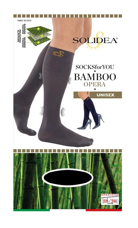 SOCKS FY BAMBOO OPERA NERO L-1