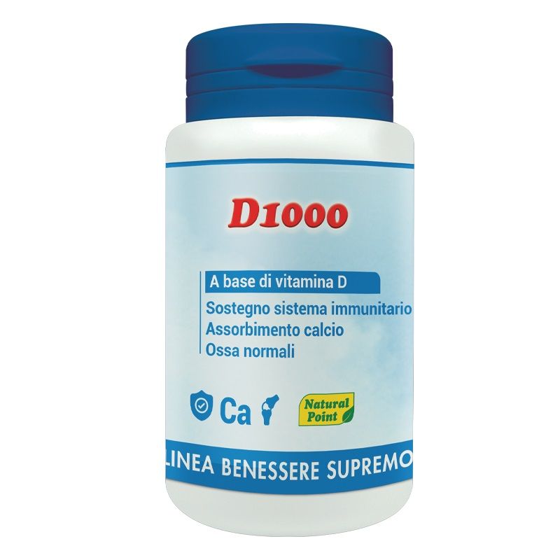 Natural Point D1000 integratore alimentare di vitamina D 70 capsule-0