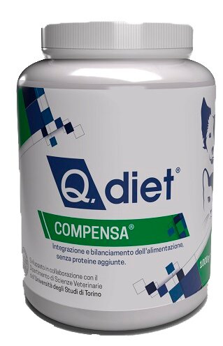 Q Diet Compensa Polvere Alimento Complementare Minerale Cani/Gatti 1000g-2