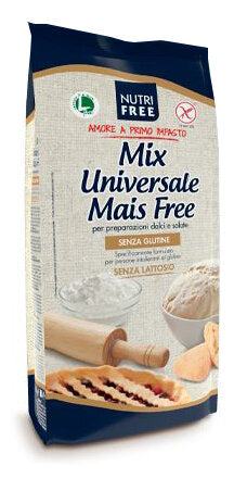 NT Food Nutrifree Bio Mix Universale Mais Free farina per pane pasta e pizza senza glutine 800g-2